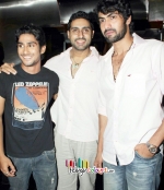 Rana,Abhi,Priethik at Dum Maro Dum Screening