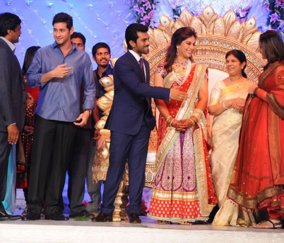 Ram Charan Teja and Upasana wedding reception 